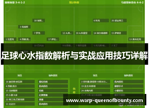 足球心水指数解析与实战应用技巧详解